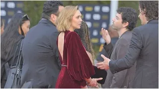 Elizabeth Olsen  With Her Husband at 27th Critics Choice Awards 2022