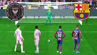 Inter Miami vs Barcelona / Messi Ronaldo vs Mbappe Neymar / Penalty Shootout / EA FC 24 Gameplay PC