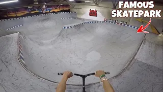 SCOOTER TRICKS AT FAMOUS 30 YEAR OLD SKATEPARK!