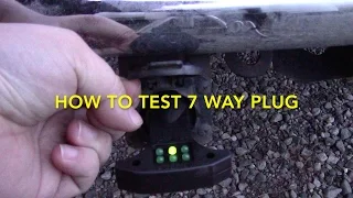 How To Test 7 Way Trailer RV electrical Plug