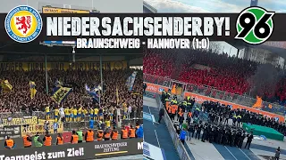 Eintracht Braunschweig -  Hannover 96: Eintracht Braunschweig feiert Derbysieg (19.03.2023)