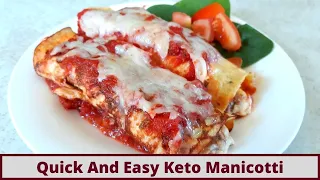 Quick Easy Keto Italian Recipes : Keto Manicotti (Nut Free And Gluten Free)