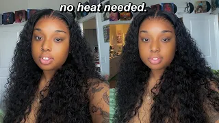 DOING A FULL WIG INSTALL WITHOUT A BLOW DRYER FT. ALIEXPRESS ISEE YOUNG HAIR