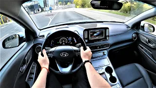 Hyundai Kona Electric (Style version) 204 HP - POV Test Drive. Hyundai GoPRO driving.