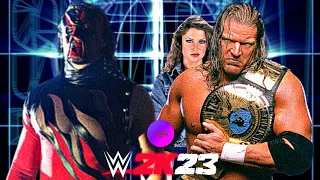 WWE 2K23 Kane Vs Triple H w/ Stephanie WWF Championship #1 Contendership Match! | Smackdown 2000