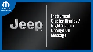 Instrument Cluster Display / Night Vision / Change Oil Message | How To | 2023 Jeep Grand Cherokee L
