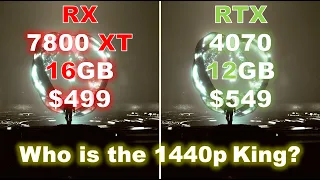 RX 7800 XT vs RTX 4070 | Who is the New King of 1440p