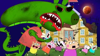 Peppa pig turns into a Xenomorph green at school ??? | Peppa Pig Funny Animation