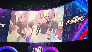 LIVE CROWD REACTION FROM CM PUNK SECURITY FOOTAGE - AEW  DYNAMITE APRIL 10 2024 #aewdynamite #cmpunk