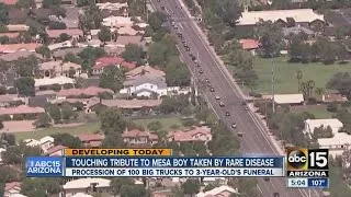 Touching tribute for Mesa boy who loved big trucks