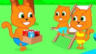 Cats Family in English - Potion Of Superheroes Cartoon for Kids