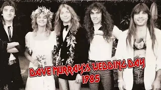 Dave & Tamar Murray Wedding Day IRON MAIDEN Rare Photos 1985 Powerslave Steve Harris Adrian Smith