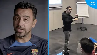 Xavi's FIRST EVER Barcelona teamtalk