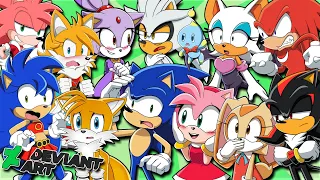 Sonic & Tails vs DeviantArt Funniest Moments | Making UwU