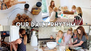 Our Daily Rhythm | Homeschool, Cooking, Working Out | Kendra Atkins