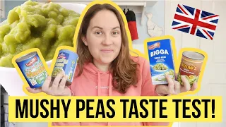 American taste tests British mushy peas (surprising!)