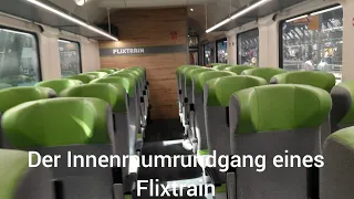 Der Innenraumrundgang eines Flixtrain (Ex. Interregio Wagen)