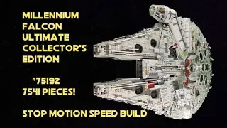 75192 Millennium Falcon - ULTIMATE Collector's edition Stop Motion Speed Build (7541 pieces!)