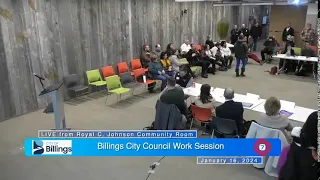 Billings City Council Work Session - January 16, 2024