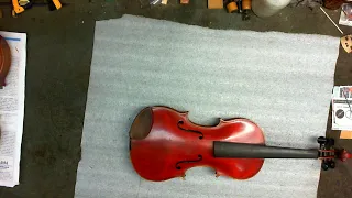 Vuillaume labeled violin corner repair