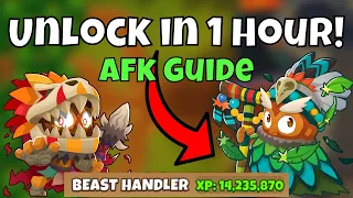 The **FASTEST** WAY to UNLOCK *ALL* BEAST HANDLER XP & UPGRADES!!! (1 HOUR) | BTD 6 Guide