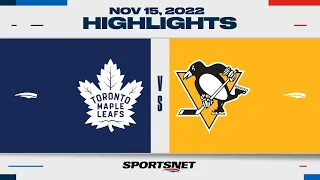 NHL Highlights | Maple Leafs vs. Penguins - November 15, 2022