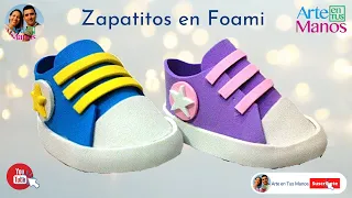 Foami or shoes made in Goma Eva Baby Shower