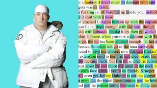 Eminem - Things Get Worse (Rhyme Scheme) Highlighted