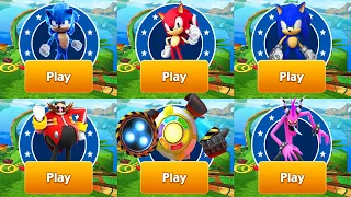 Sonic Dash vs Sonic Prime Dash - Red Sonic vs Movie Sonic vs Sonic Prime vs Babble Zazz Eggman