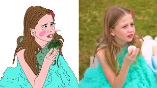 Nastya and her Birthday Party for 9 years Drawing Meme | Like Nastya