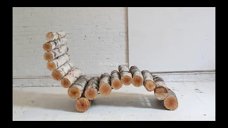 Подборка творческих идей для мебели из дерева (столы и стулья)