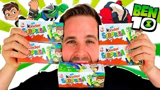 Kinder Sorpresa Ben 10 UNBOXING 15 HUEVOS KINDER SURPRISE en Pe Toys