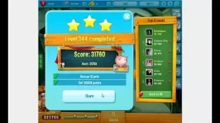 Pet Rescue Saga Level 344 Lost and Foundland  3 stars no boosters