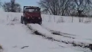 Unimog snow wheeling