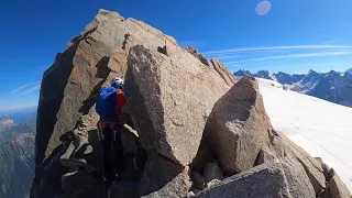 Alpine climbing in Chamonix: Arête Laurence