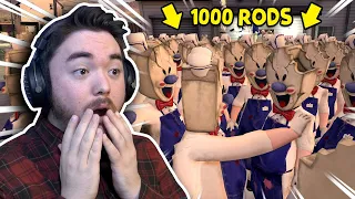 I Made 1000 Clones Of Rod! (and then the game did this) | Ice Scream 3 Mobile Horror Gameplay