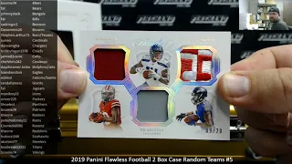 4/11/2020 2019 Panini Flawless Football 2 Box Case Random Teams #5