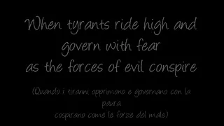 "Zorro Theme Song"  lyrics and italian translation
