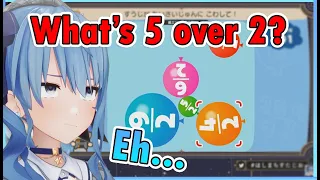 Suisei getting caught off-guard and PANICKED due to fractions【Hololive | Eng Sub】