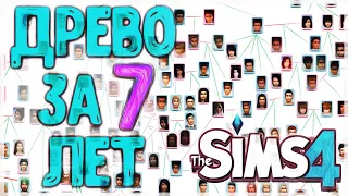 Древо моего сохранения за 7 лет ✨10 поколений ✨Симс 4✨Sims 4 ✨ Династия