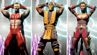 Mortal Kombat 1 All Characters Dance & Air Guitar Like Peacemaker
