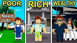 POOR to RICH to WEALTHY in Roblox Brookhaven..