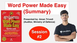 (Session-2) Summary of Word Power Made Easy Norman Lewis | SSC CGL | CHSL | MTS | NDA | CDS | IBPS
