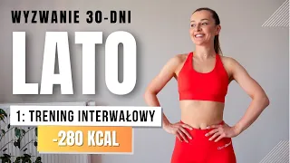 WYZWANIE LATO 🔥1: Trening odchudzający HIIT -280 KCAL