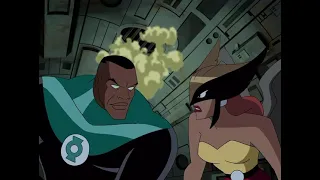 Green Lantern and Hawkgirl argue: Is everyone on Thanagar as thick headed as you?