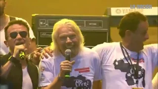 Fonseca y Richard Branson cantan "Imagine" de Lennon en Venezuela Aid Live