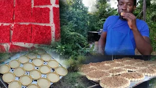 Easy way How To make Grater Cake (N) Gizzarda/ outdoor baking/amazing look