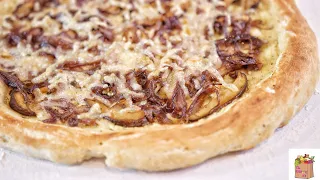 Vegan Pizza Series: Ep.3 - Alfredo Pizza w/ Caramelized Onions | The Mushroom Den