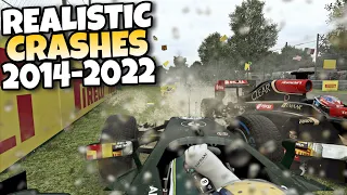 F1 REALISTIC CRASHES 2014 - 2022 #19
