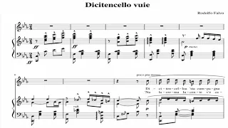 Dicitencello Vuie (R. Falvo) in c minor / Piano accompaniment